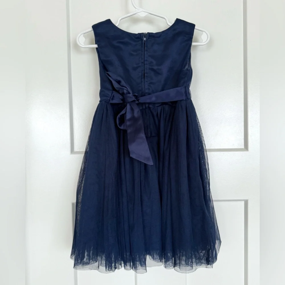 POPATU Navy Tulle Party Dress — Size 3T